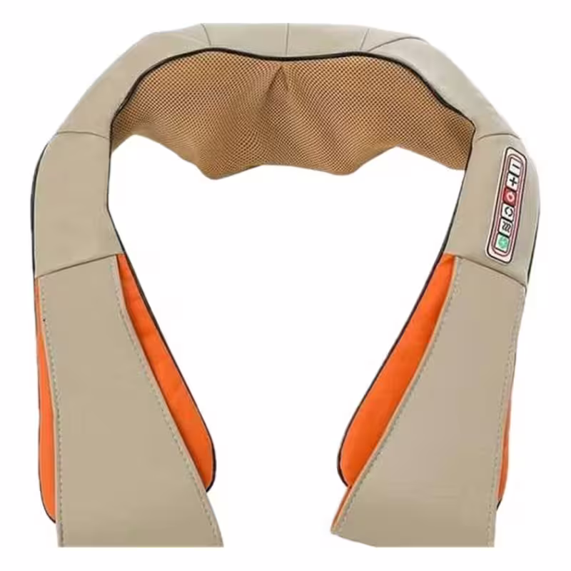 Масажор 3D шиацу, тяло и врат, 6 бутона за управление, сив, 12VDC, 220VAC, 24W