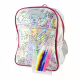 Детска раница Unicorn с маркери за създаване на уникален дизайн