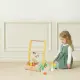 Дървен уокър Classic World Хамелеон с дървени блокчета за бебета