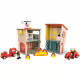 Дървена пожарна станция Classic World от 13 части за деца над 3 години