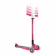 Сгъваема тротинетка с три колела Globber Master lights - розова