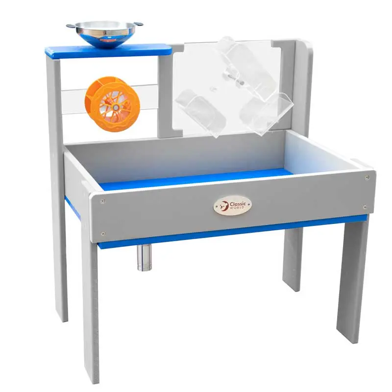 Сензорен игрален комплект с вода и пясък Classic World от дърво