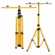 Метална стойка за прожектори LXLA346, фенери, жълта, 1,5m