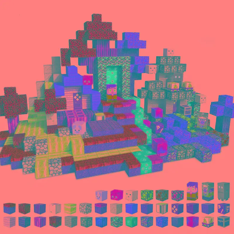 Магнитен Конструктор "Пикселен свят" &ndash; 150 части