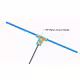 Комплект 2 бр. BETAFPV Dipole T Antenna 2.4G (46mm)