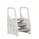 Детска пластмасова стълбичка за достигане, подходяща за баня, тоалетна и кухня
