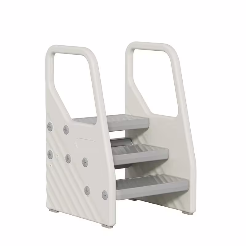 Детска пластмасова стълбичка за достигане, подходяща за баня, тоалетна и кухня