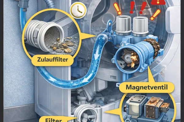 Bosch Waschmaschine Fehler E17 – Ursachen, Folgefehler und praktische Lösungen