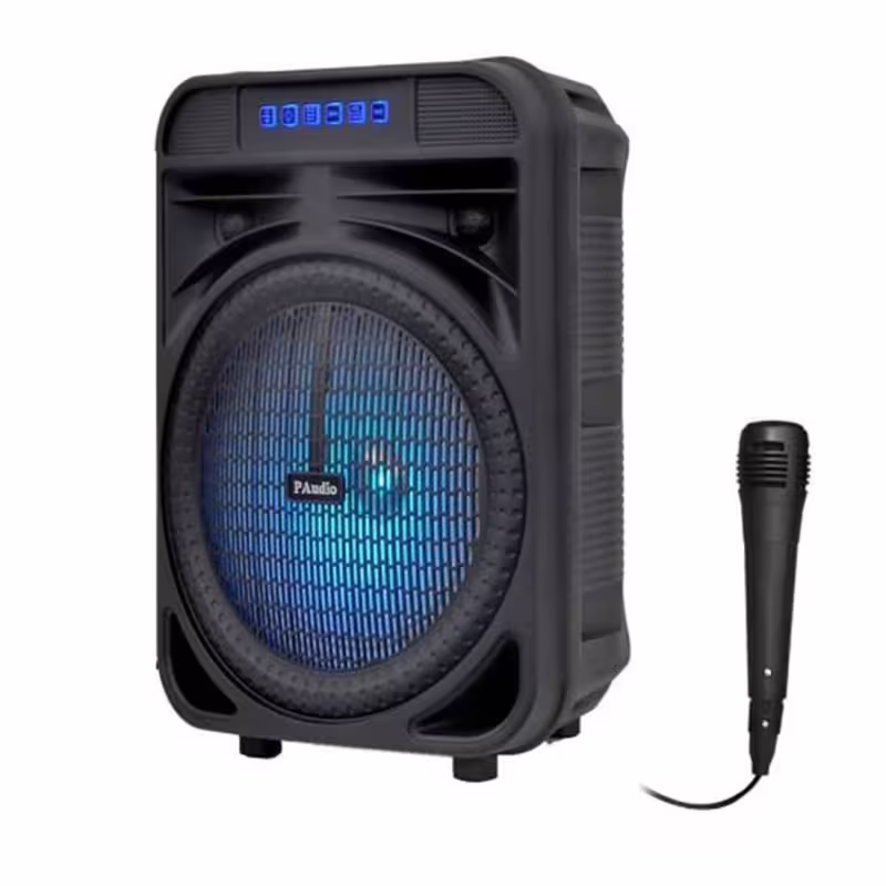 Караоке тонколона PA-82, 8", усилвател, 1 жичен микрофон, блутуут, 15W