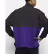 ADIDAS Half Zip Windbreaker Jacket Black/Purple