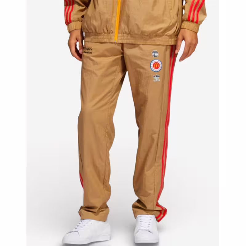 ADIDAS x Eric Eamnuel Crossover Stripe Basketball Pants
 Brown