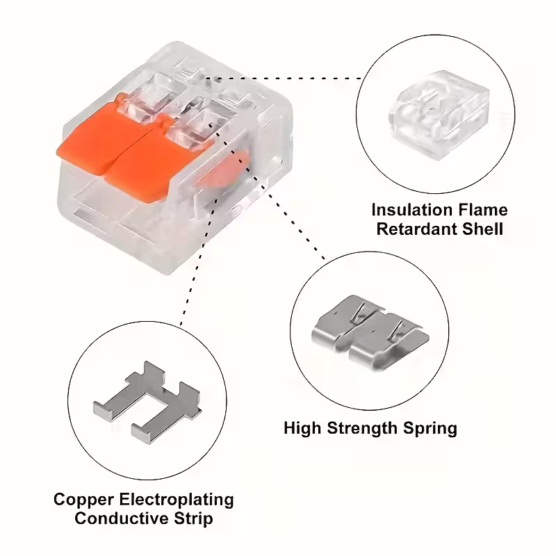 Клема за Бърза Връзка (тип ваго), 32A, 450V