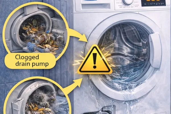 Beko Washing Machine Error E03 Pump drain or clogged filter