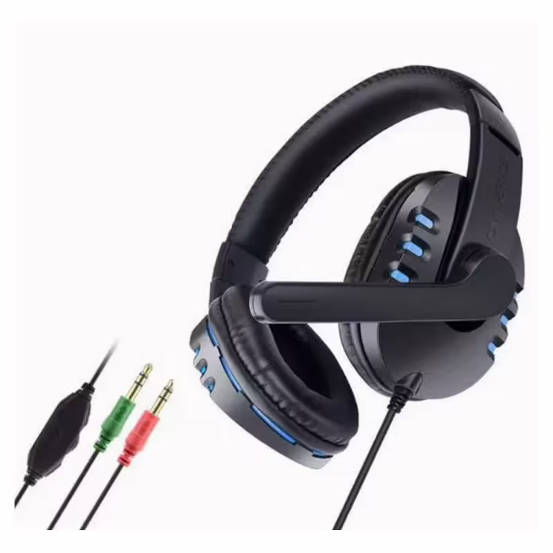 Слушалки X6, стерео, кожени, микрофон, 104dB