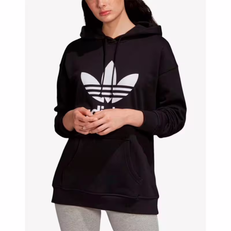 ADIDAS Аdicolor Trefoil Regular Fit Hoodie Black