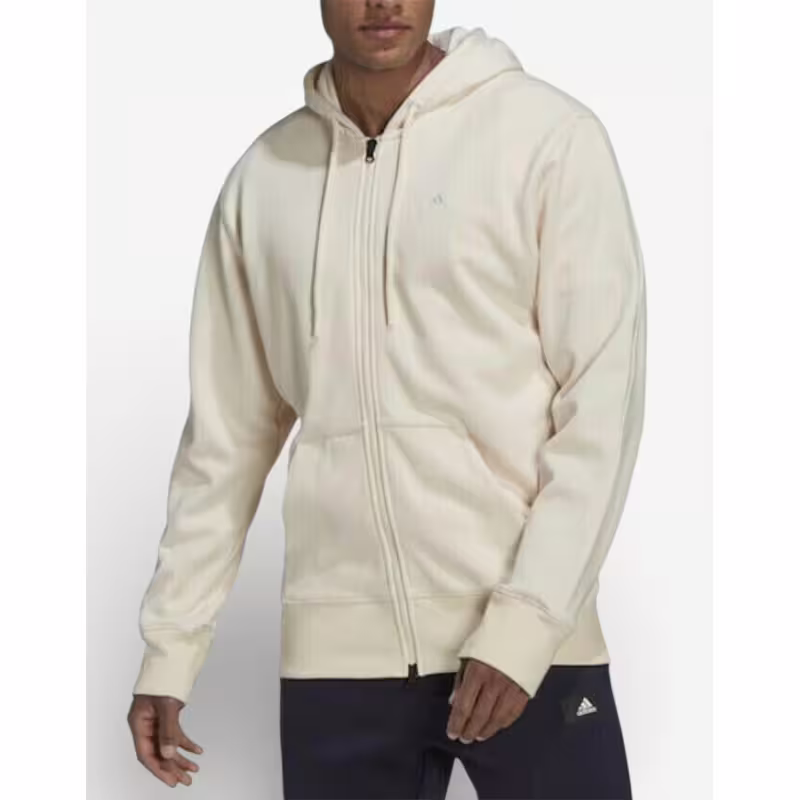 ADIDAS Sportswear Comfy & Chill Full Zip Hoodie Beige