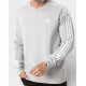 ADIDAS Essentials French Terry 3-Stripes Sweatshirt Grey
