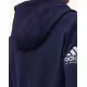 ADIDAS Stack Logo On Left Sleeve Hoodie Blue