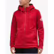 ADIDAS Stack Logo On Left Sleeve Hoodie Red