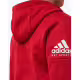 ADIDAS Stack Logo On Left Sleeve Hoodie Red