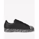 ADIDAS Superstar Zebra Print Shoes Black
