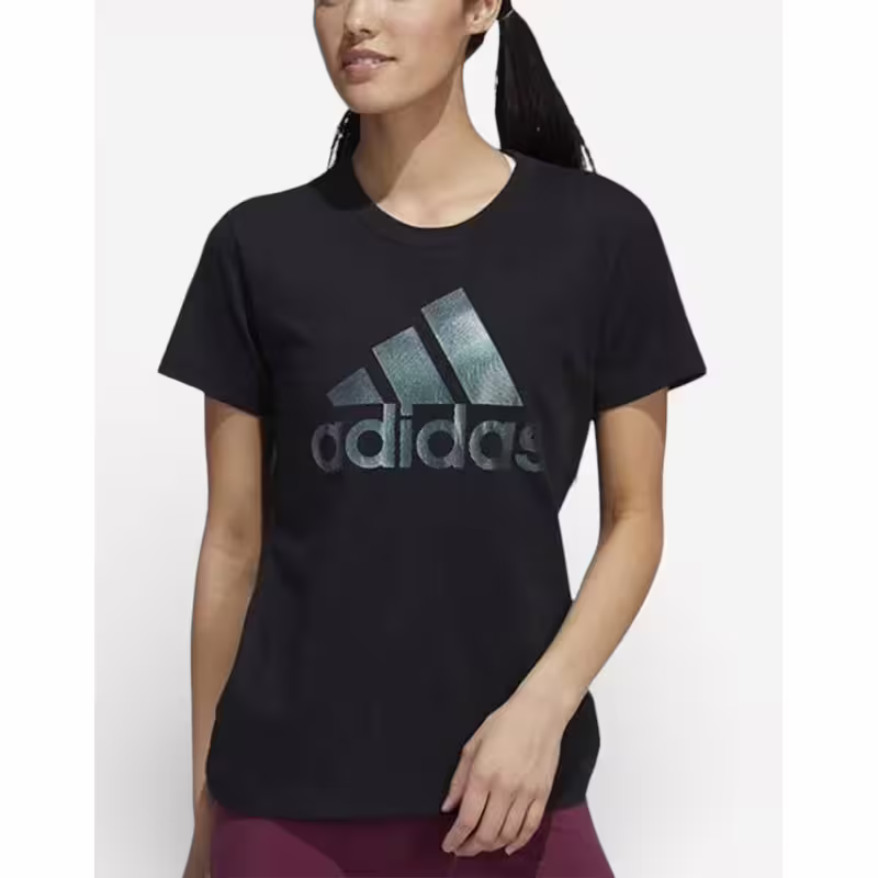 ADIDAS Sportswear Holiday Graphic Short Sleeve Tee Black