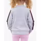 CHICCO Girls Full-Zip Track Top Light Grey/Pink