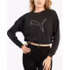 PUMA Nova Shine Pull Over Sweatshirt Black