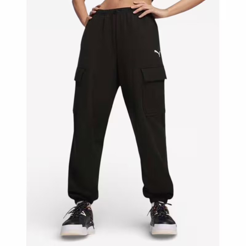 PUMA Dare To Relaxed Cargo Sweatpants Black