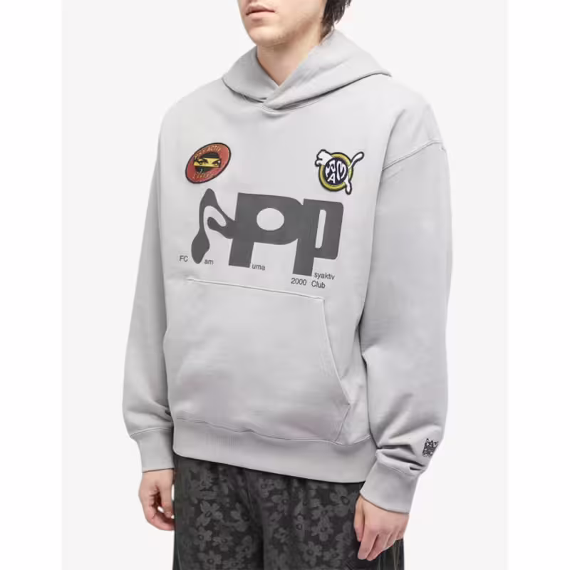 PUMA x Perks And Mini Unisex Graphic Hoodie Grey