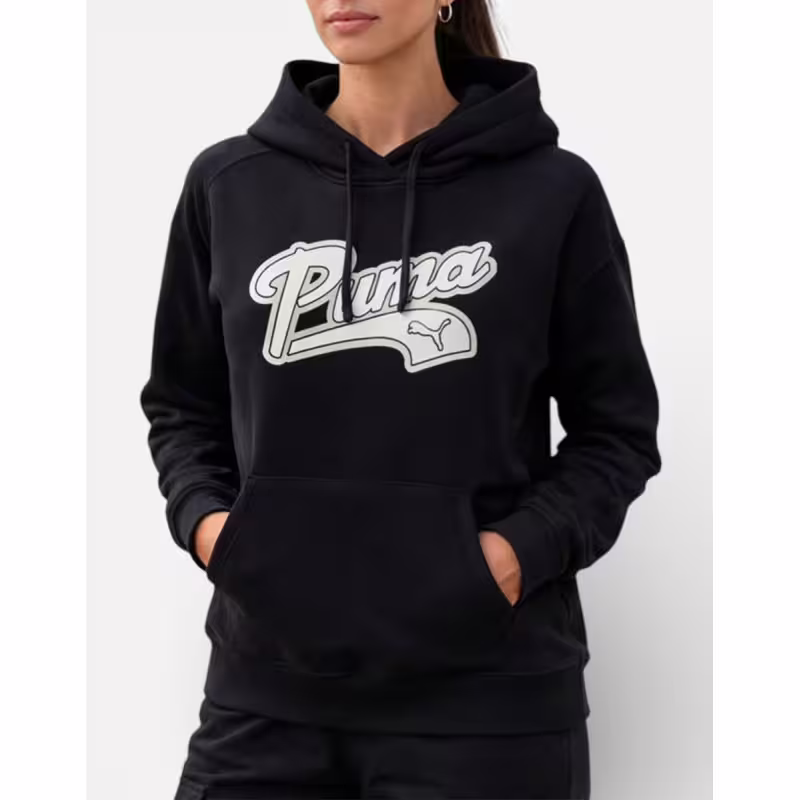 PUMA Script Hoodie Black