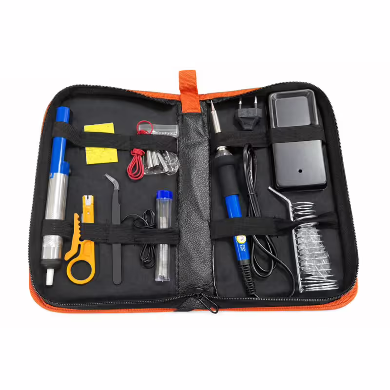 Комплект за запояване, поялник, вакуум помпа, консумативи, к-т 15 бр