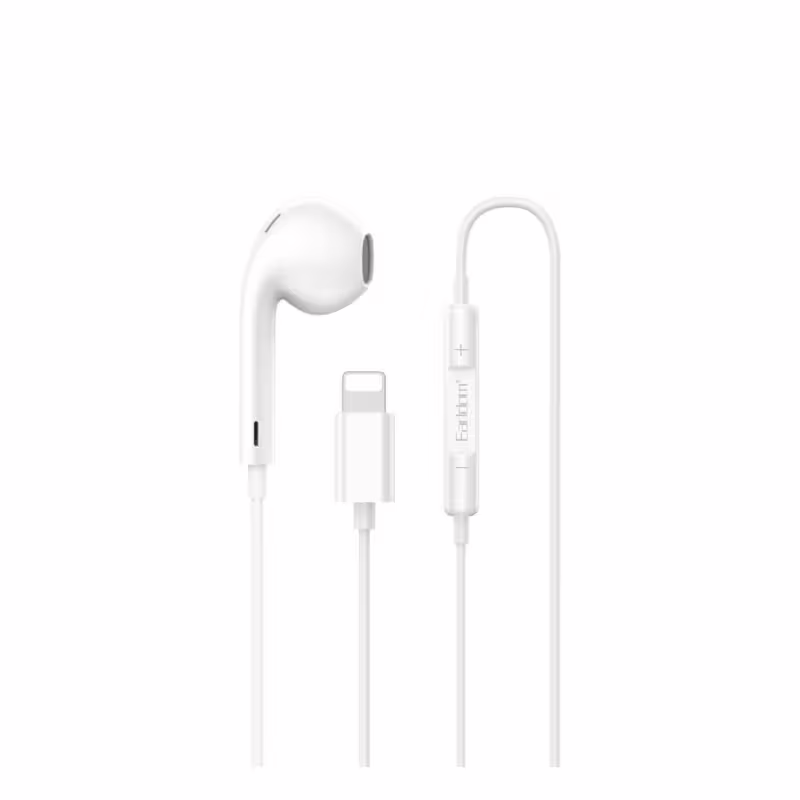 Слушалки за Iphone E72L, тапа, микрофон, кабел apple lightning(м), 1,2m