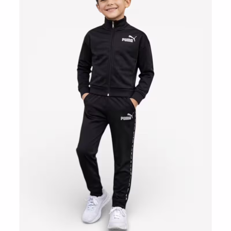 PUMA Essentials Tape Tricot Tracksuit Black