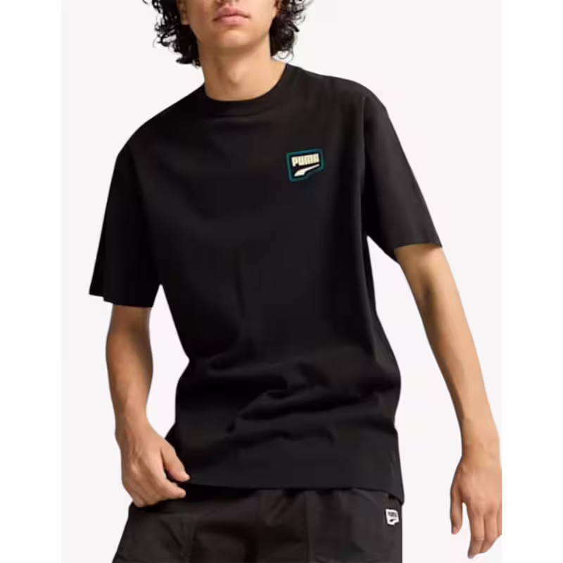 PUMA Downtown Relaxed Graphic Tee Black