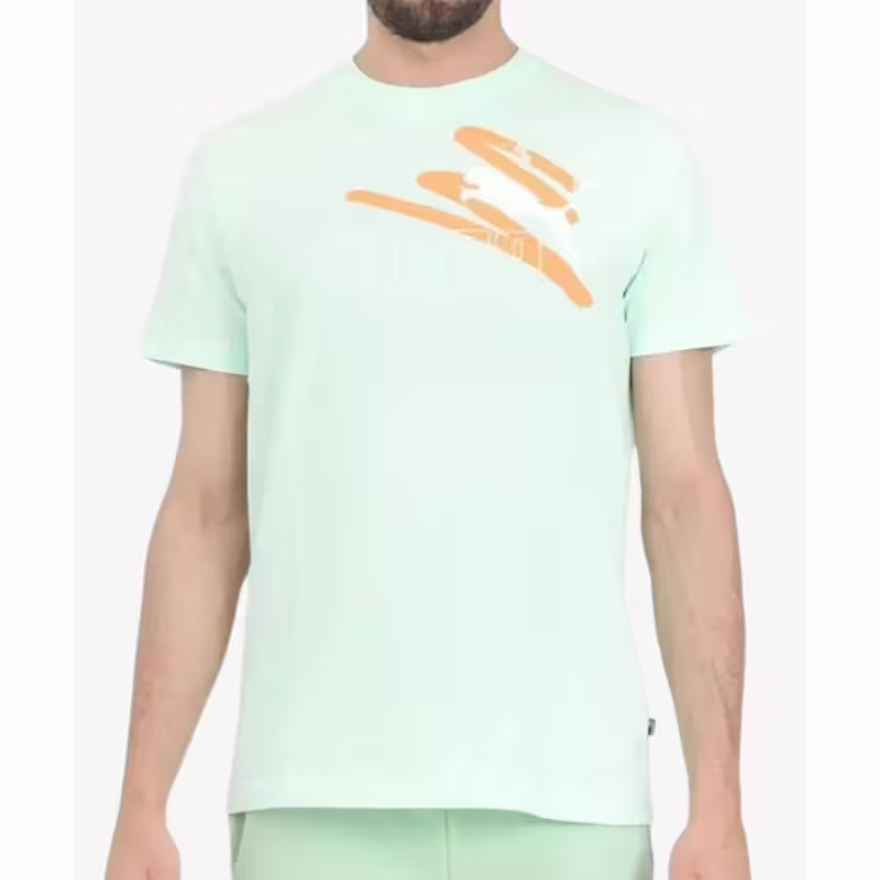 PUMA Essentials+ Logo Lab Summer Tee Green
