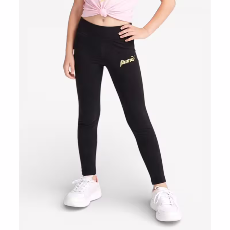 PUMA Essentials+ Script Metal Leggings Black