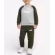 PUMA Essentials Minicats Raglan Tracksuit Grey/Green