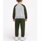 PUMA Essentials Minicats Raglan Tracksuit Grey/Green
