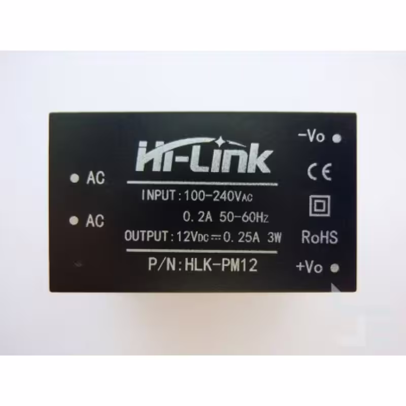 HLK-PM12 Импулсно захранване 12V 3W &ndash; Мини AC-DC модул за вграждане