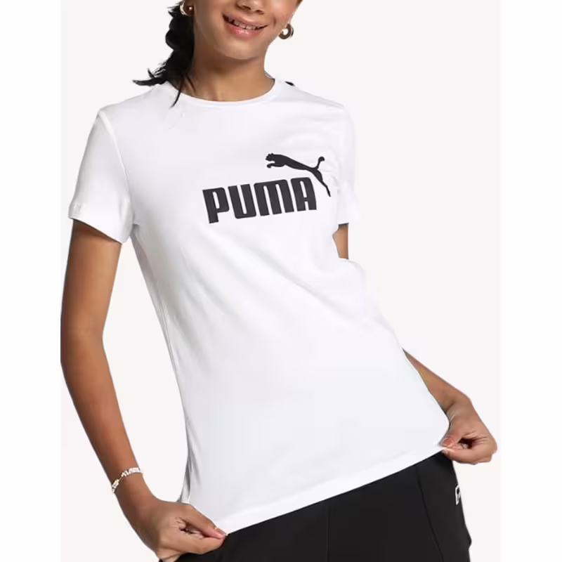 PUMA Essentials Logo Tee White J