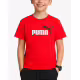 PUMA Essentials+ Two-Tone Logo Tee Red
