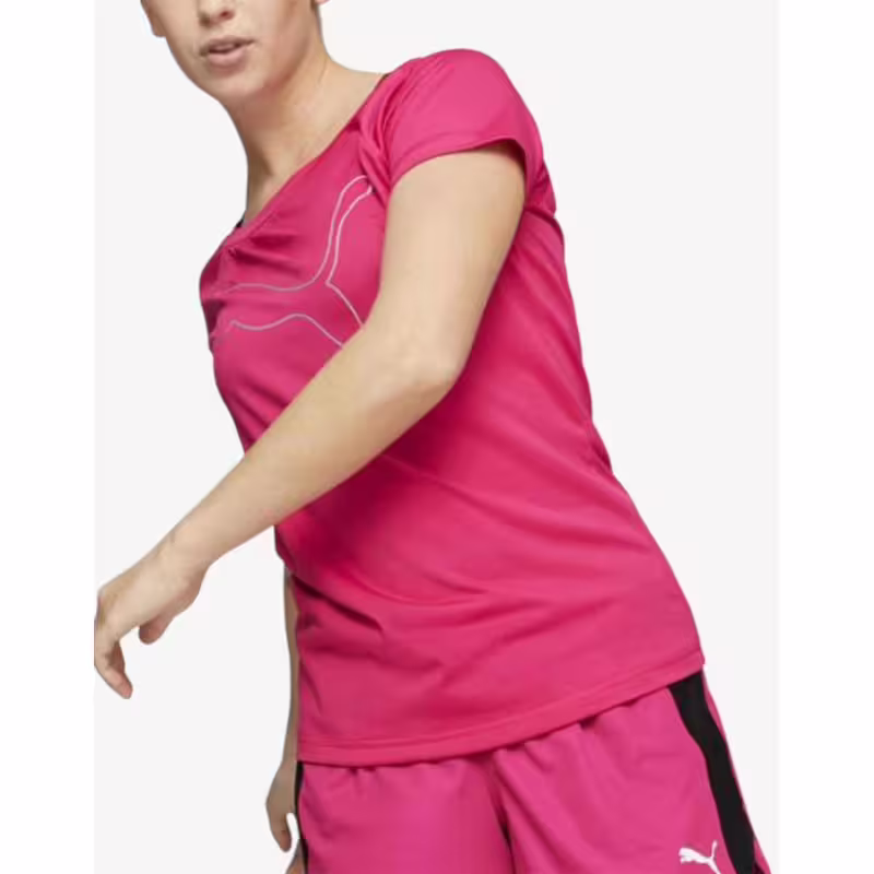 PUMA Favourite Jersey Cat Training Tee Pink