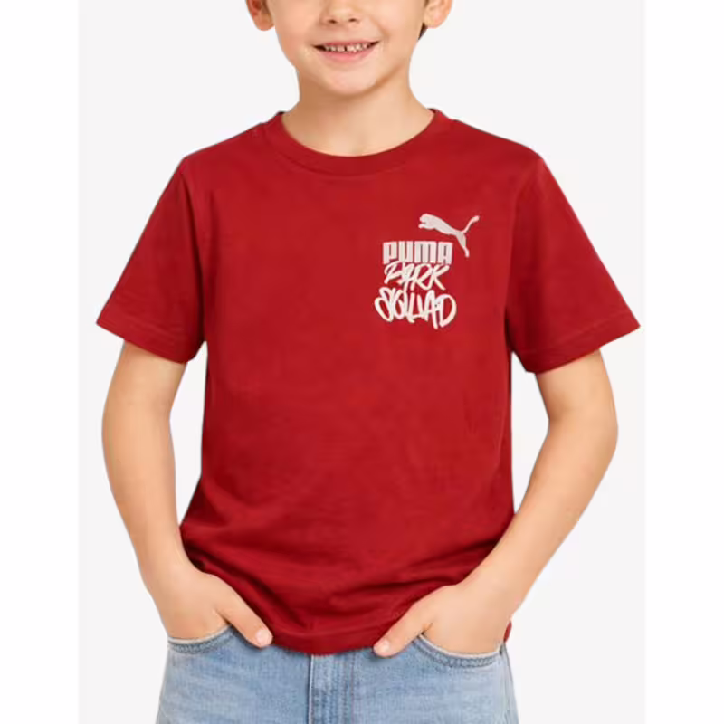 PUMA Essentials Mid 90S Graphic Tee Burgundy