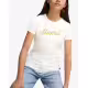 PUMA Essentials Script Metallic Tee White