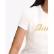 PUMA Essentials Script Metallic Tee White