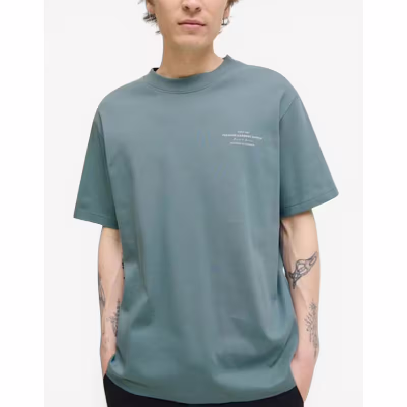 JACK&JONES Branding Ss Crew Tee Blue