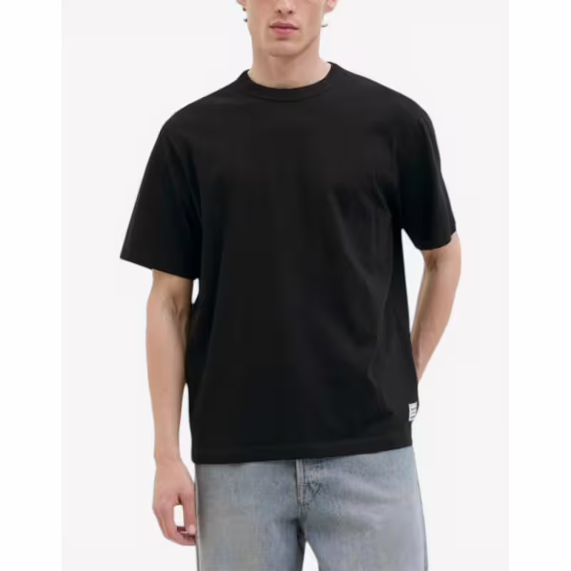 JACK&JONES Relaxed Fit Crew Tee Black