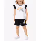 CHICCO Girls Shorts And Tank Top Set White/Black