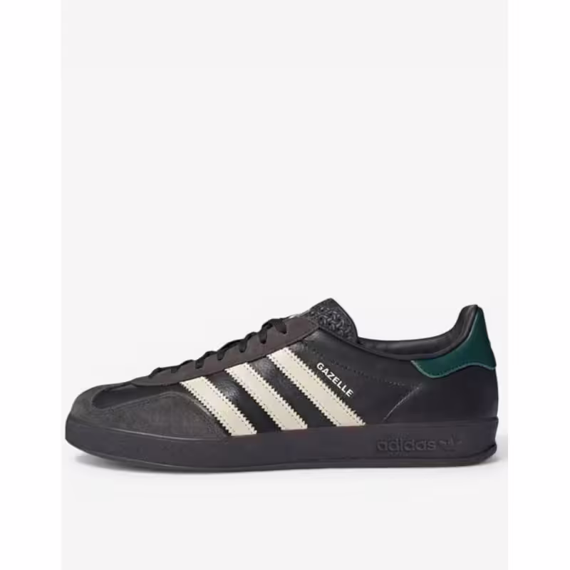 ADIDAS Gazelle Indoor Leather Shoes Black/Brown